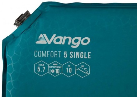 
Vango Comfort 5 Single - роскошный одноместный самонадувающийся коврик со стиль. . фото 4