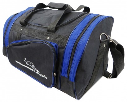 
Дорожная сумка среднего размера 38 л Wallaby, Украина 371-3 черный с синим Доро. . фото 8