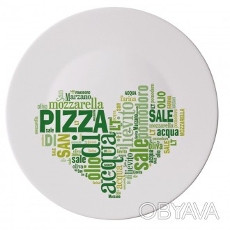 
Страва для піци "I LOVE PIZZA GREEN" Діаметр: 33 см. Колір малюнка: зелений. Ви. . фото 1