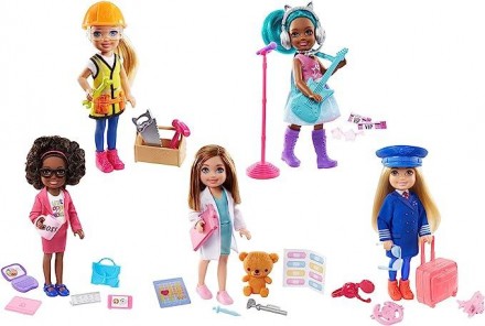 Кукла Барби Челси Я могу быть Рок-звезда Barbie Chelsea Can Be Playset with Blue. . фото 7