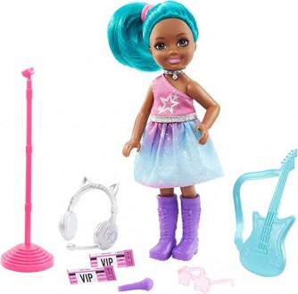 Кукла Барби Челси Я могу быть Рок-звезда Barbie Chelsea Can Be Playset with Blue. . фото 3