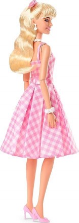 Колекційна Лялька Барбі Марго Роббі в ролі Барбі в рожевому платті Barbie The Mo. . фото 7
