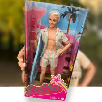 Лялька Кен Барбі Райан Гослінг у ролі Кена з дошкою для серфінгу Barbie The Movi. . фото 2