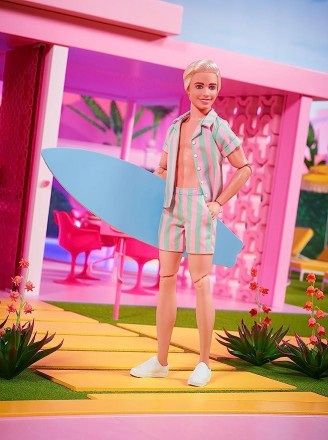 Лялька Кен Барбі Райан Гослінг у ролі Кена з дошкою для серфінгу Barbie The Movi. . фото 4