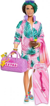 Лялька Кен Барбі Екстра серія Подорож Пляжний відпочинок Travel Ken Doll 
 
Приг. . фото 3