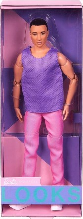 Кукла Барби Кен коллекционный Азиат с черными волосами Колор-блок Barbie Signatu. . фото 8