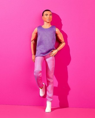 Кукла Барби Кен коллекционный Азиат с черными волосами Колор-блок Barbie Signatu. . фото 5