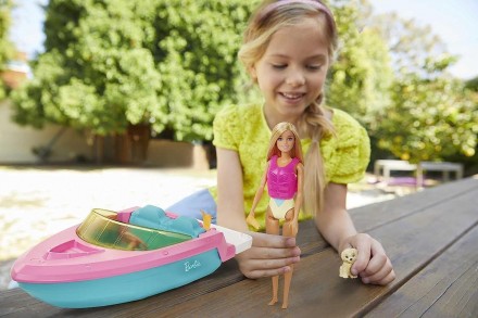  
 Игровой набор Катер с куклой Барби и щенком Barbie Doll Boat Playset with Pet. . фото 5