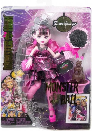 Лялька Mattel Монстер Хай Дракулаура Monster High Draculaura Ball Party 
 
Кожно. . фото 7