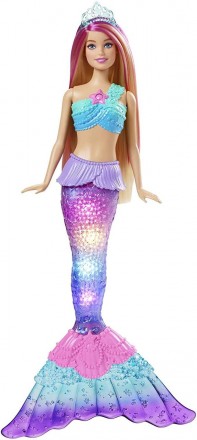 Кукла-русалка Barbie Светящийся хвостик Дримтопия 
 
Кукла-русалка с волшебной п. . фото 3
