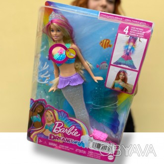Кукла-русалка Barbie Светящийся хвостик Дримтопия 
 
Кукла-русалка с волшебной п. . фото 1