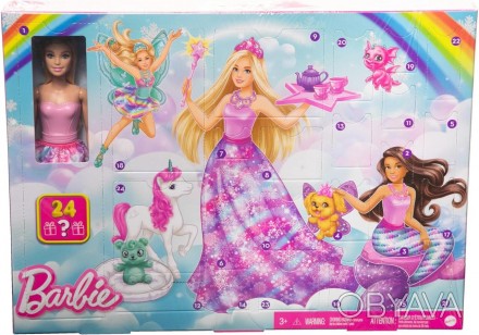 Игровой набор ​Barbie Dreamtopia Advent Calendar 
 
Адвент-календарь Barbie Drea. . фото 1