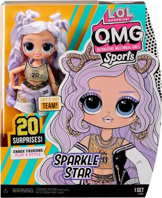 Кукла L.O.L Surprise Sports Fashion Doll Sparkle Star 
 
Спаркл Стар — чемпионка. . фото 2