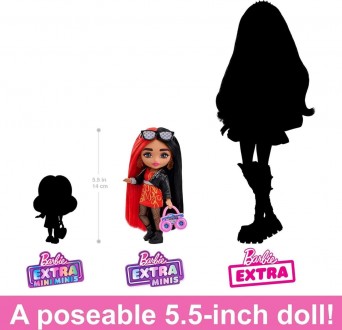Лялька Леді-рокстар Barbie Extra Minis Doll 
 
Лялька Barbie Extra minis Леді-ро. . фото 3