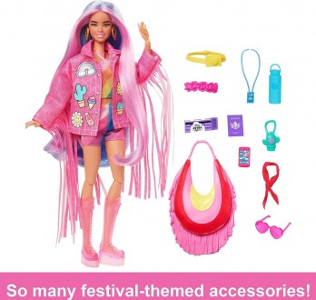 Кукла Барби Радуга Barbie Extra Fly 
 
 Каждая кукла поставляется с аксессуарами. . фото 4
