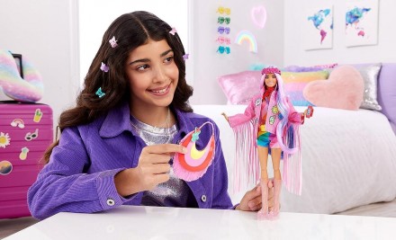Кукла Барби Радуга Barbie Extra Fly 
 
 Каждая кукла поставляется с аксессуарами. . фото 7