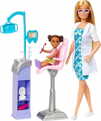 Игровой набор Барби Дантист Блонда Barbie Careers Dentist 
 
Заходите на осмотр . . фото 3