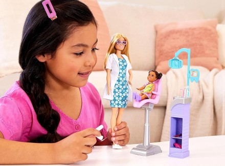 Игровой набор Барби Дантист Блонда Barbie Careers Dentist 
 
Заходите на осмотр . . фото 7