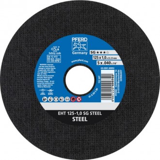 Диск відрізний Pferd SG Steel (125x1.0x22.2 мм) (4007220236444). Винница. фото 1 Диск відрізний Pferd SG Steel (125x1.0x22.2 мм) (4007220236444). Винница. фото 1