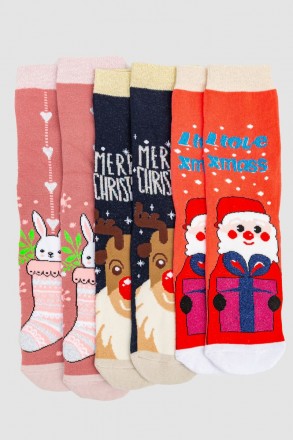 Комплект новорічних шкарпеток, Набори по 3 пари

Матеріал: Бавовна
Розмір: 36. . фото 6