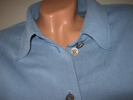  Женская рубашка б/у с длинным рукавом (манжет снизу застегивается на металличес. . фото 8