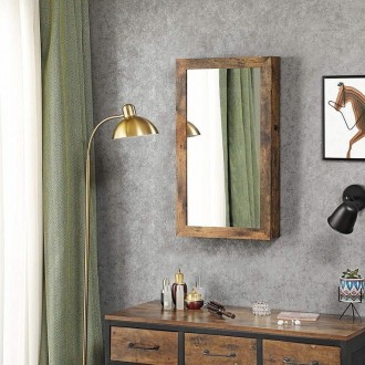 Зеркало шкаф подвесной для бижутерии Коричневый 37 x 67 x 10cm
 
Элегантный и фу. . фото 8
