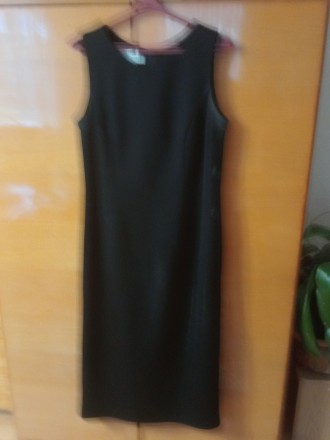Женский нарядный костюм (платье и пиджак. Цвет  черный с проблеском. Дл. платья . . фото 3