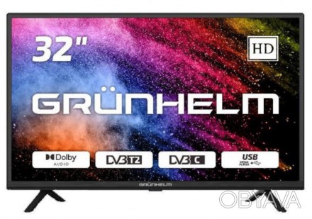 Телевизор Grunhelm 32H300-T2 32" LED TV T2
 
	
	
	
	
	Тип
	Телевизор
	
	
	Тип уп. . фото 1