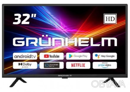 Телевизор Grunhelm 32H300-GA11 32" T2 SMART TV
 
	
	
	
	
	Тип
	Телевизор
	
	
	Ти. . фото 1