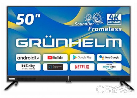Телевизор Grunhelm 50U600-GA11V 50" SMART TV T2
 
	
	
	Тип
	Телевизор
	
	
	Тип у. . фото 1