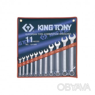 Набір комбінованих ключів King Tony (8-24 мм)
Комплектація цього ріжково-накидно. . фото 1