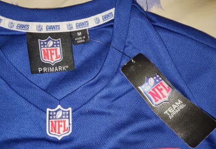 Футболка Primark NFL New York Giants, размeр-М, длина-70см, под мышками-55см, но. . фото 8