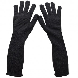 Защитные перчатки от порезов, огня, длинные 40 см до локтя Cut Resistant Gloves . . фото 5