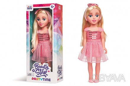 Кукла Kids Hits Beauty Star party time в розовом платье 46 см KH40/003