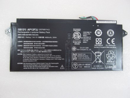 Дана акумуляторна батарея може мати такі маркування (або PartNumber):AP12F3J, 2I. . фото 3