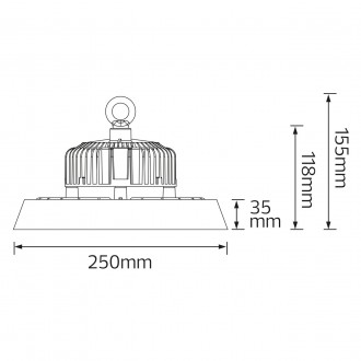Світильник світлодіодний для високих стель LED "HERKUL-100" 100 W. . фото 3