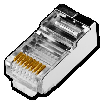 Мережевий конектор RJ45 FTP-8P8С є сполучним елементом для підключення мережевих. . фото 2