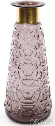 Скляна ваза Ancient Glass для квітів, настільна. Діаметр 14см, висота 35.5см. Фі. . фото 1