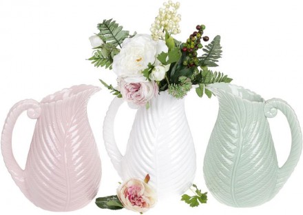 Керамічна ваза "Лист папороті" формі глечика для стильної і затишної атмосфери в. . фото 3