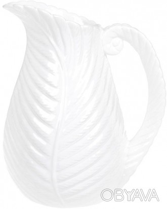 Керамічна ваза "Лист папороті" формі глечика для стильної і затишної атмосфери в. . фото 1