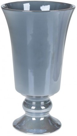 Керамічна ваза "Кубок" незвичайної форми. Висока посудина з широким горлечком. В. . фото 2