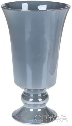 Керамічна ваза "Кубок" незвичайної форми. Висока посудина з широким горлечком. В. . фото 1