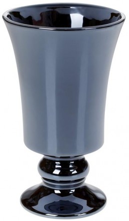 Керамічна ваза "Кубок" незвичайної форми. Висока посудина з широким горлечком. В. . фото 2