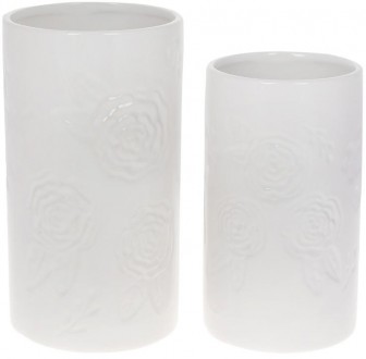 Керамічна ваза "Біла Троянда" для стильної і затишної атмосфери в будинку. Класи. . фото 3
