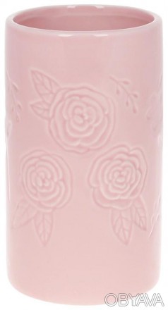 Керамічна ваза "Рожева Троянда" для стильної і затишної атмосфери в будинку. Кла. . фото 1
