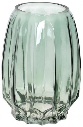 Скляна ваза Ancient Glass "Грейс" для квітів, настільна. Розмір: 20х14см. Ніжно-. . фото 2