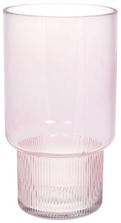 Скляна ваза Ancient Glass "Фуджі" для квітів, настільна. Розмір: 25.5х14см. Ніжн. . фото 2