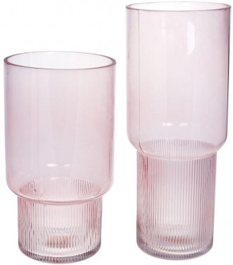 Скляна ваза Ancient Glass "Фуджі" для квітів, настільна. Розмір: 25.5х14см. Ніжн. . фото 3
