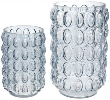 Скляна ваза Ancient Glass "Bubbles" для квітів, настільна. Розмір: 30х19см. Ніжн. . фото 3