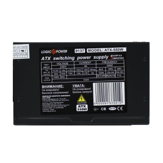 ATX-550W, 12см, 24 pin power supply, 4xSATA, PCI D – блок питания для компьютера. . фото 6